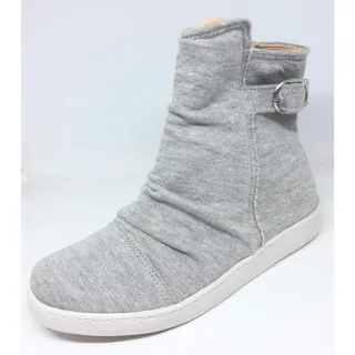 Botinha feminina casual em moletom - Ref 348 - MESCLA