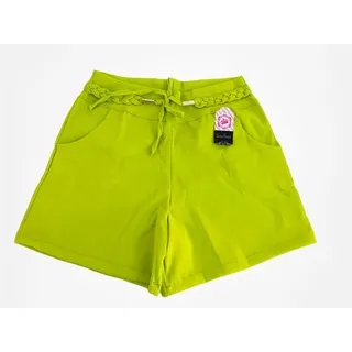Laço Feminino Verão Tendência Bengaline Curto - Verde neon