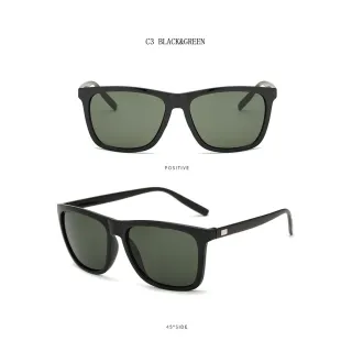 New Luxury Brand Reflective Sunglasses Men Classic Square Trendy Vintage Driving Eyewear - C8.GRAY&SILVER