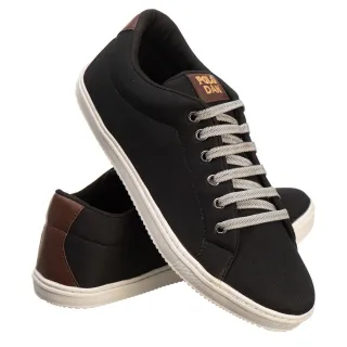 Promoção Kit Sapatenis Masculino Polo Dan - 3 Pares - 38 Preto-cinza-café