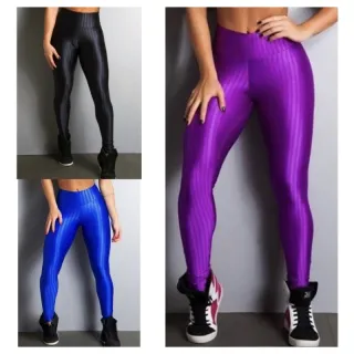 Calça Fitness Zig New, Legging Moda 3D com Cós Alto Duplo - Magenta