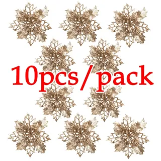 Presente de Ano Novo - Árvore de Natal Artificial com Glitter (10 peças) - Royal Blue