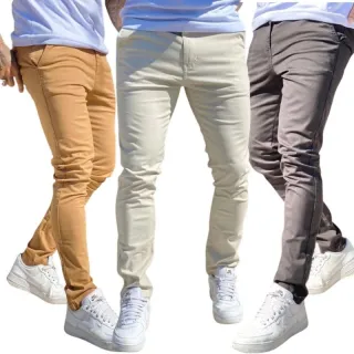 Calça Masculina Sarja Lycra - Tamanhos 36-48