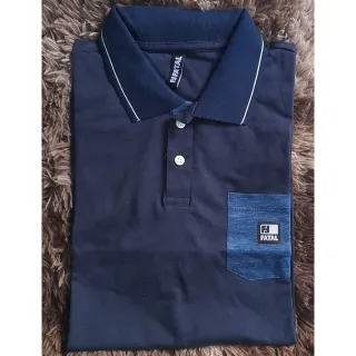 Polo Fatal Surf Preta - Camisa 25232/26383 - Cinza 26402