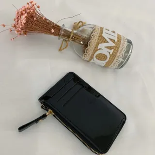 Porta cartão e moedas, carteira feminina pequena e fina - CAQUI843