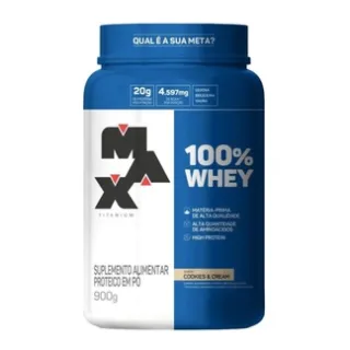 Pote Max Titanium Whey Protein Concentrado 900g - ORIGINAL - Chocolate