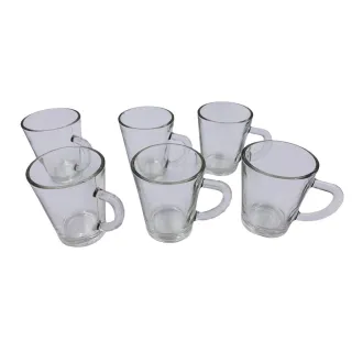 Xícaras de Vidro para Café Chá - Conjunto de 5 ou 6, 70ML - KIT 5 PCS