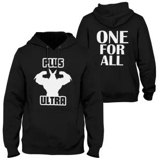 Estampa My Hero Academia Moletom Canguru Capuz - AZUL/BRANCO