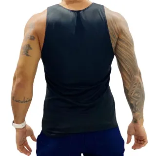 Promoção de Lançamento: Camiseta Verão Cavada Regata - Preto