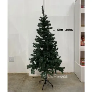 Pinheiro Natal Verde 1,50m - 300 Galhos, Árvore de Natal Pinheiro 150cm - Árvore 1,50m