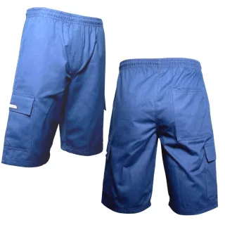 Bermuda Cargo Elástico Masculina - Brin Bermudas Masculinas - Azul-marinho