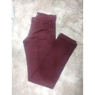 Calça Masculina Sarja Lycra - Tamanhos 36-48 - Vinho