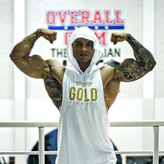 Regata Branca com Capuz Gold Diamond Cavada Fit - GG