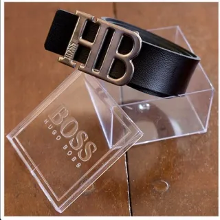 Envio imediato do Cinto de Couro Masculino com Fivela em Metal do Gustavo Lima - LV