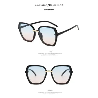 Óculos De Sol Quadrados Enormes 2020 Marca De Luxo Da Moda - C7.BLACK/GRAY PINK