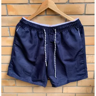 Tactel Masculino Adulto Mauricinho Surf Praia Piscina Lisas Secagem Rápida - Grafite