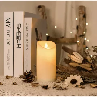 Decorativa Realista Cilíndrica Led Vela Luminária Chama - 10cm