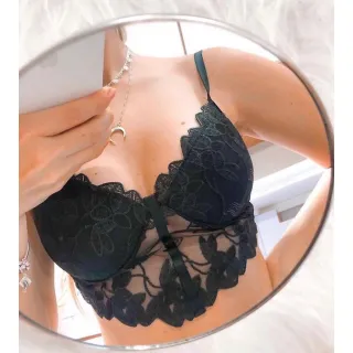 Rendado Lorena Cropped - Moda Feminina - Preto