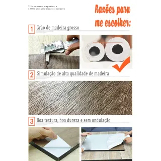 Textura Moldável de Madeira Amadeirado - Papel Adesivo Lavável - M15 (Mais Grosso--1mx61cm)