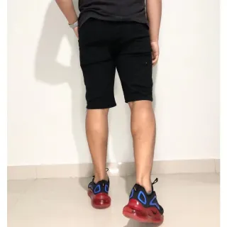 Masculino Bermuda Sarja Jeans - Cinza