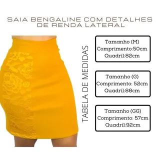 Renda Secretária Midi Saia Bengaline - ESTILO Feminino - Verde Militar
