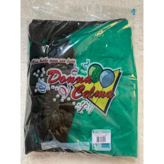 Toalha de TNT com babado para decoração de festa de aniversário - Verde Limao/Marrom