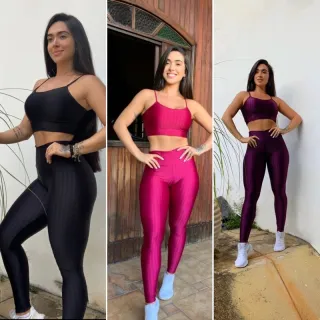 Calça Fitness Zig New, Legging Moda 3D com Cós Alto Duplo