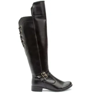 Promoção Outono Inverno: Bota Montaria Cano Alto Dona Beja! - Preto