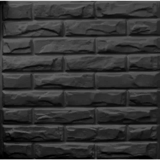 Painel 3D Revestimento Parede Gesso Luxo - Kit com 10 Placas - Estrela Preta