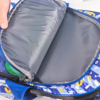 Bolsa Resistente Dinossauro Infantil Masculina: Mochila Escolar Impermeável para Meninos - Azul
