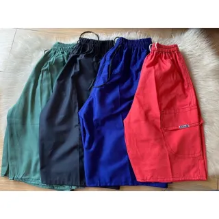 Bolso Elástico Brim Bermuda Adulto Masculino - Azul Claro