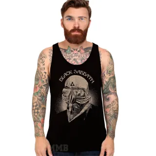 Ozzy Osbourne Black Sabbath Regata Rock Banda Iron Man - Preto