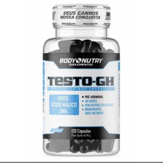Body Nutry Testo-Gh Suplemento - Pote com 120 cápsulas - Refil 30 Cápsulas
