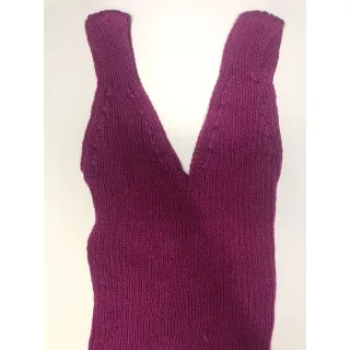 Moda Tricot Blusa Cropped Regata - BRANCA VESTE PP AO M