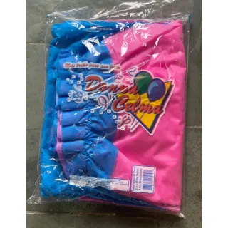 Toalha de TNT com babado para decoração de festa de aniversário - Verde Limao/Marrom