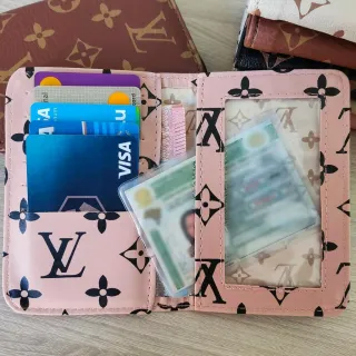 Porta Cartões Pequena para Cartões e Documentos - Cores Variadas - CAFE