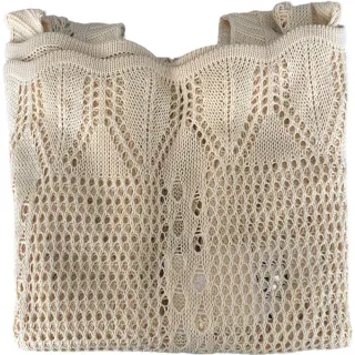 Moda Tricot Verao Fenda Acinturada Praia Curta - Pink