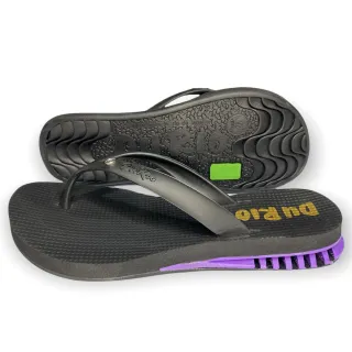Chinelo Ortopédico DuRio Air Feminino - Esporão e Fascite Plantar - PRETO ROXO