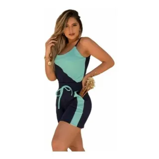 Blusa Regata e Shorts Feminino Conjunto Atacado - Vermelho