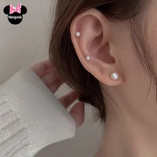 Revenda: Kit com 36 Pares de Brincos de Pérolas e Cristais - Tamanho Crescente - CRISTAL COLORIDO