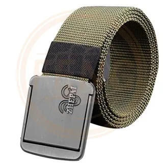 Cinto de Nylon Masculino com Fivela de Ferro Largo - N-2 Dourado