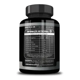 Força e Massa Muscular: Testo Premium 1500mg, 150 caps - Único