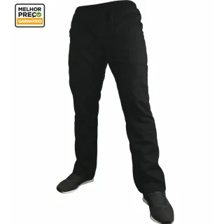 Uniforme Calça Cargo Reforçada Brim Pesado Profissional - Preta