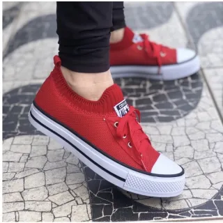 Meia All Star Feminino Tênis - All Star MEIA - Bordo