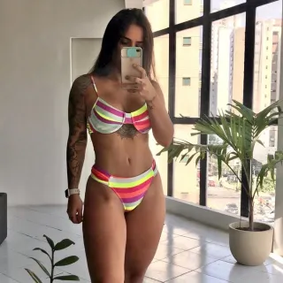 Biquini Animal Print Meia Taça com Aro - Raryel