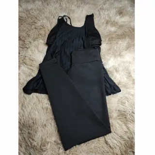 Moda Fitness Feminina Conjunto Trio Calça E Top + Blusa Embutida - 11