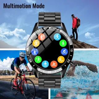 Relógio inteligente masculino LIGE IP67 à prova d
