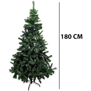 Pinheiro Canadá Decoração Natal 180cm - Verde, Nevada, Branco