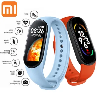 Relógio Inteligente Xiaomi M7 - Smartwatch para Homens com Frequência Cardíaca e Pressão Sanguínea - Pulseira Masculina