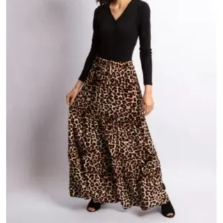 Moda Evangélica: Saia Longa 3 Marias - Roxa